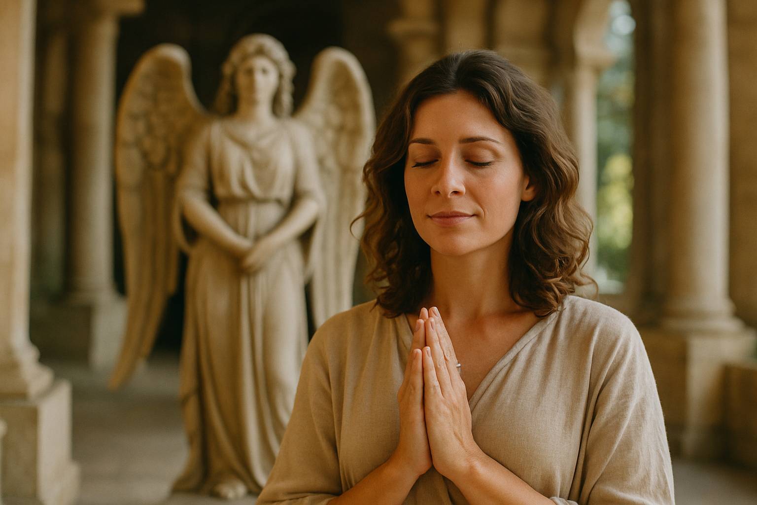 Dans le temple des anges : rencontres mystiques et révélations akashiques